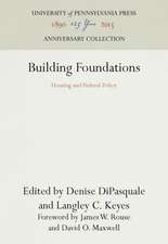 Building Foundations – Housing and Federal Policy