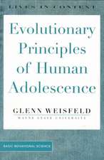 Evolutionary Principles Of Human Adolescence