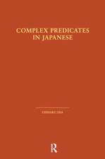 Complex Predicates in Japanese