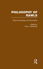 Moral Psychology and Community: Philosophy of Rawls