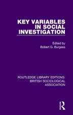 Key Variables in Social Investigation