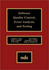 Software Quality Control, Error, Analysis