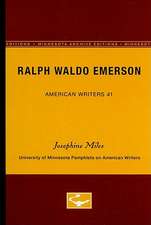 Ralph Waldo Emerson - American Writers 41: University of Minnesota Pamphlets on American Writers