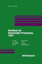 Seminar on Stochastic Processes, 1991