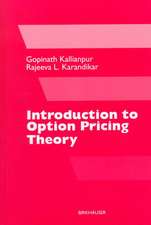 Introduction to Option Pricing Theory