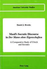 Musil's Socratic Discourse in -Der Mann Ohne Eigenschaften-