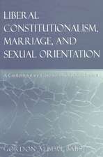 Liberal Constitutionalism, Marriage, and Sexual Orientation