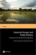 Seasonal Hunger and Public Policies: Evidence from Northwest Bangladesh