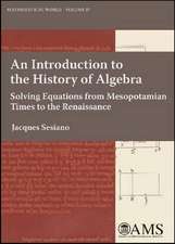 An Introduction to the History of Algebra