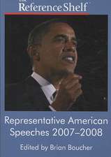 Representative American Speeches 2007-2008