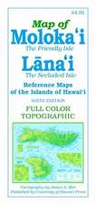 Map of Moloka'i and Lana'i: The Friendly Isle and the Private Isle