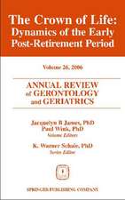 Annual Review of Gerontology and Geriatrics