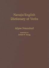 Navajo/English Dictionary of Verbs