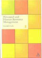 Personnel and Human Resource Management