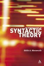 An Introduction to Syntactic Theory