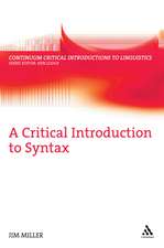 A Critical Introduction to Syntax