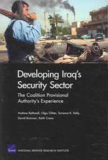 Developing Iraq's Security Sector