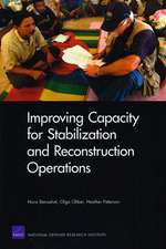 Improving Capacity for Stabilization and Reconstruction Operations