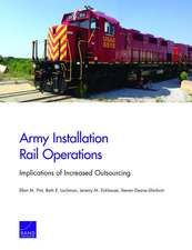 Pint, E: Army Installation Rail Operations