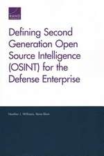 Williams, H: Defining Second Generation Open Source Intellig
