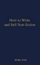 How to Write and Sell Non-Fiction