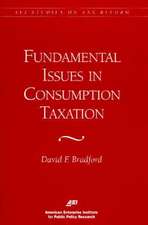 Fundamental Issues in Consumption Taxation