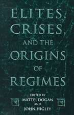 Elites, Crises, and the Origins of Regimes