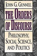 The Orders of Discourse