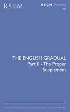 The English Gradual Supplement