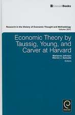 Economic Theory by Taussig, Young, and Carver at Harvard