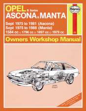 Opel Ascona & Manta (B Series) (Sept 75 – 88) Haynes Repair Manual