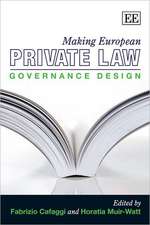 Making European Private Law – Governance Design