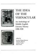 The Idea of the Vernacular