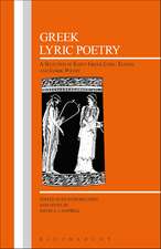 Greek Lyric Poetry