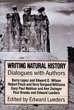 Writing Natural History: Dialogue with Authors