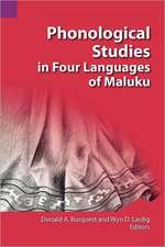 Phonological Studies in Four Languages of Maluku