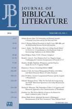 Journal of Biblical Literature 135.1 (2016)