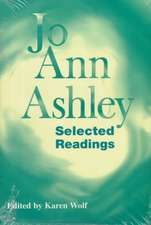 Jo Ann Ashley: Selected Readings