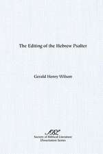 The Editing of the Hebrew Psalter