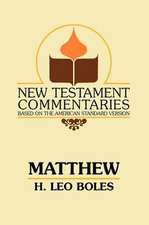 Matthew: A Commentary on the Gospel According to Matthew