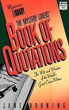 The Mystery Lovers' Book of Quotations