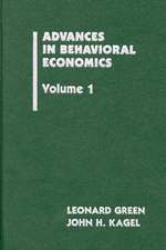 Advances in Behavioral Economics, Volume 1