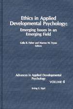 Ethics in Applied Developmental Psychology: Emerging Issues in an Emerging Field