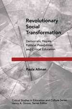 Revolutionary Social Transformation