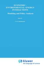 Economic—Environmental—Energy Interactions: Modeling and Policy Analysis