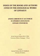 Index of the Books and Authors cited in the Zoological Works of Linnaeus