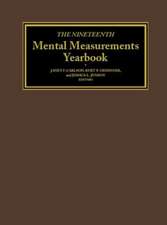 The Nineteenth Mental Measurements Yearbook