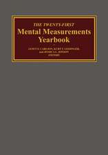 The Twenty-First Mental Measurements Yearbook