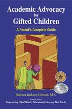 Academic Advocacy for Gifted Children