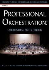 Professional Orchestration 16-Stave Ruled Orchestral Sketchbook